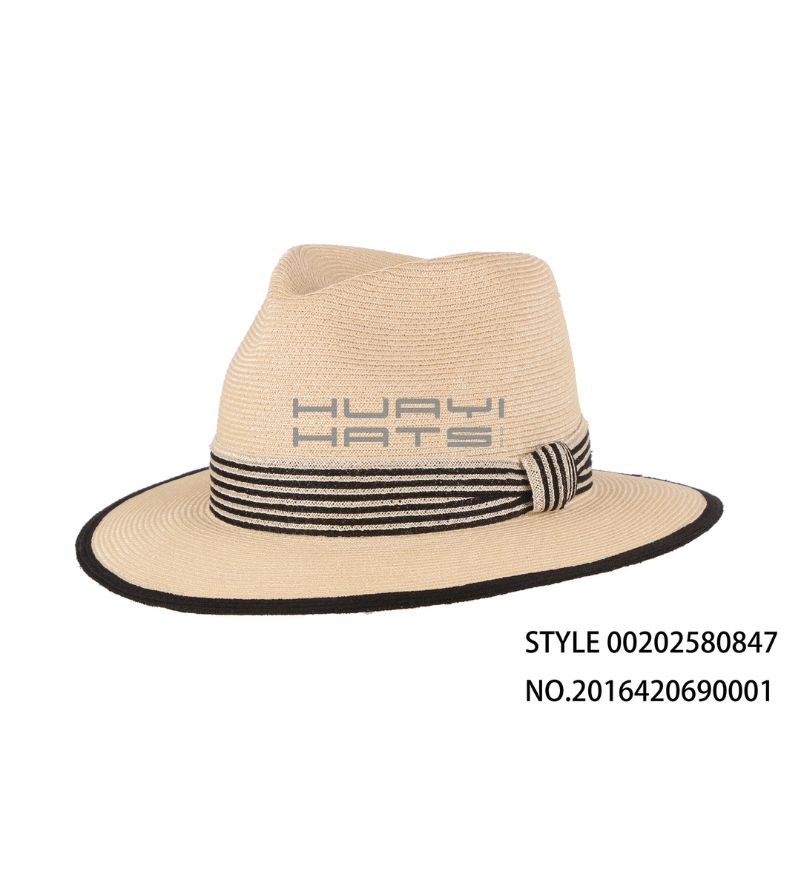 时尚夏日草编软呢帽