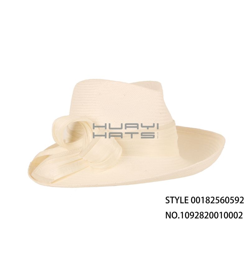 优雅象牙白草帽
