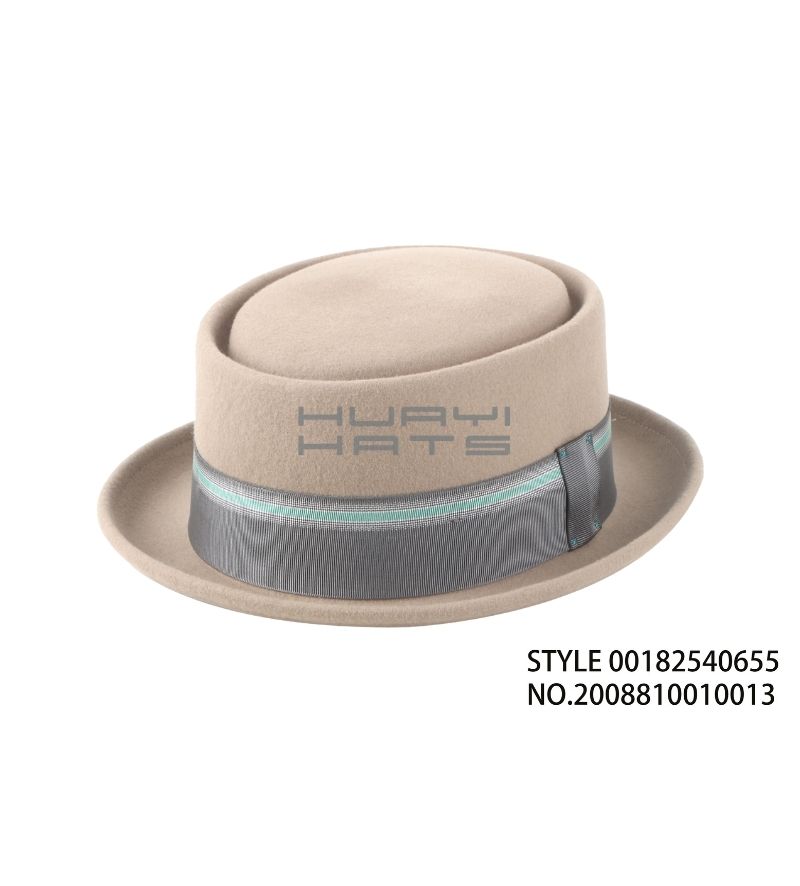 时尚羊毛猪肉饼帽